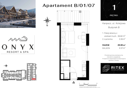 Mieszkanie w inwestycji: Onyx Resort & Spa