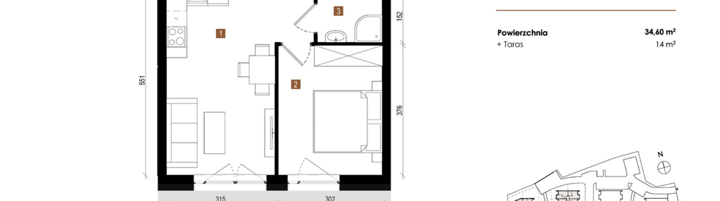 Mieszkanie w inwestycji: Apartamenty Sudetia
