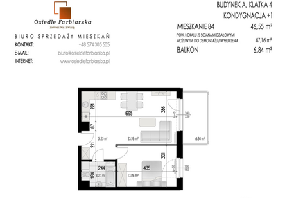 Mieszkanie w inwestycji: Osiedle Farbiarska