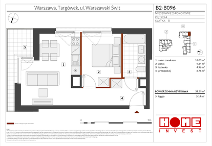 Mieszkanie w inwestycji: Warszawski Świt etap IX