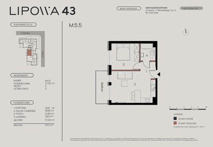 Mieszkanie w inwestycji: Lipowa 43
