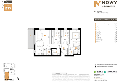 Mieszkanie w inwestycji: Nowy Sosnowiec
