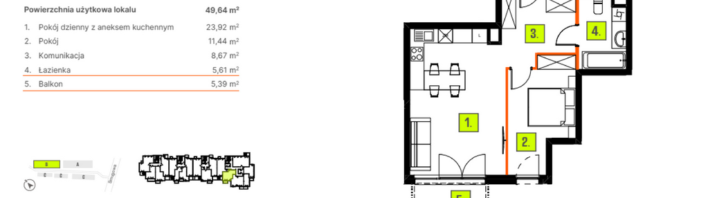 Mieszkanie w inwestycji: Osiedle BLASK - Etap I