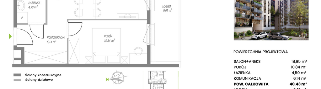 Mieszkanie w inwestycji: Piekarska Park