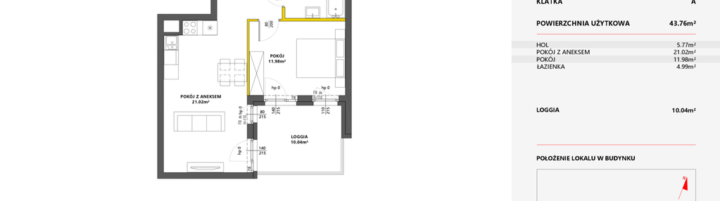 Mieszkanie w inwestycji: Metro Art 13