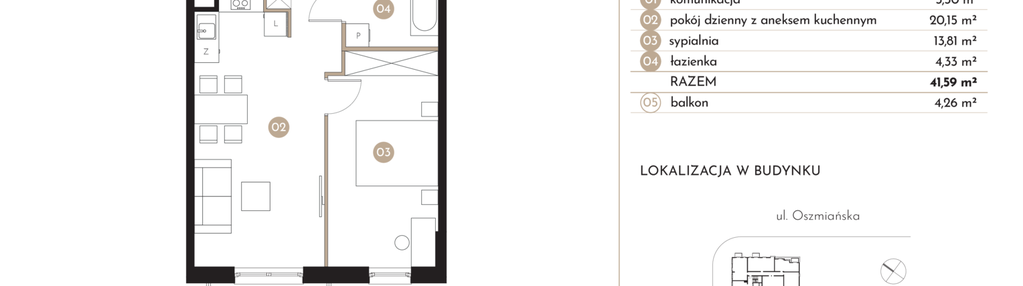 Mieszkanie w inwestycji: Moja Oszmiańska