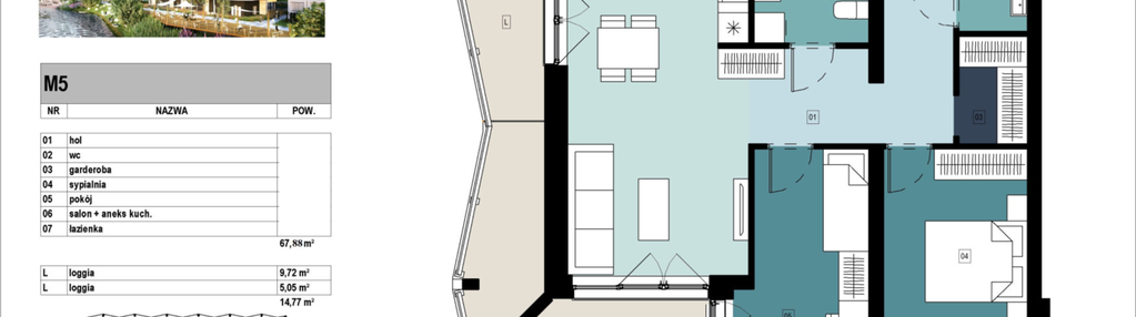 Mieszkanie w inwestycji: Panorama Kwiatkowskiego