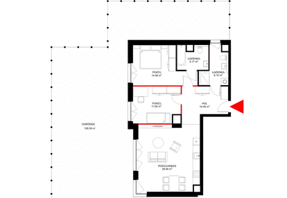 Mieszkanie w inwestycji: INSPIRE ETAP V – bud. F, G