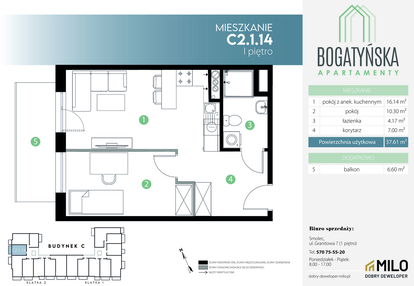 Mieszkanie w inwestycji: Bogatyńska Apartamenty etap 3