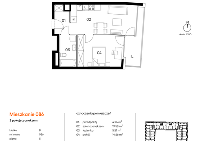 Mieszkanie w inwestycji: Miasto Polskich Mistrzów Olimpijskich II
