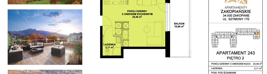 Mieszkanie w inwestycji: Apartamenty Zakopiańskie