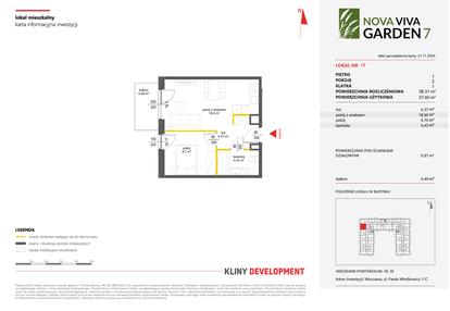 Mieszkanie w inwestycji: Nova Viva Garden 7