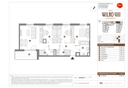 Mieszkanie w inwestycji: Osiedle Wilno VIII etap 1.2