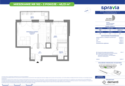 Mieszkanie w inwestycji: 64 Dmowskiego