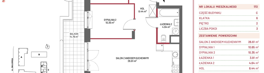 Mieszkanie w inwestycji: Omulewska