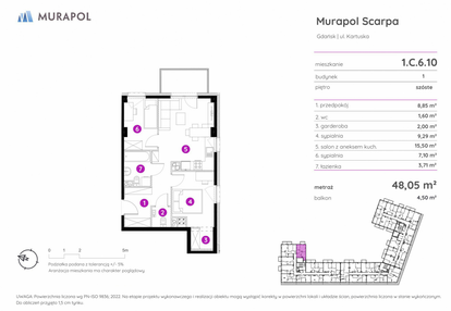 Mieszkanie w inwestycji: Murapol Scarpa