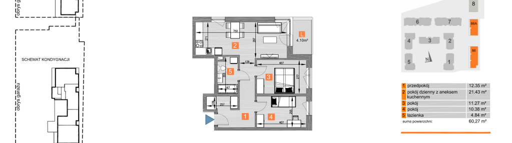 Mieszkanie w inwestycji: Piasta Towers bud. 86 i 86A