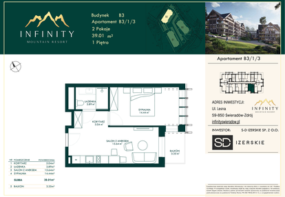 Mieszkanie w inwestycji: Infinity Mountain Resort