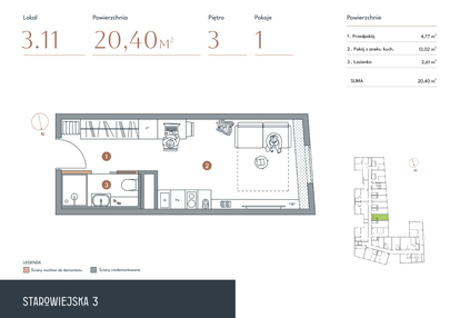 Mieszkanie w inwestycji: Starowiejska 3