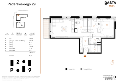 Mieszkanie w inwestycji: Paderewskiego 29