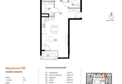 Mieszkanie w inwestycji: Miasto Polskich Mistrzów Olimpijskich II