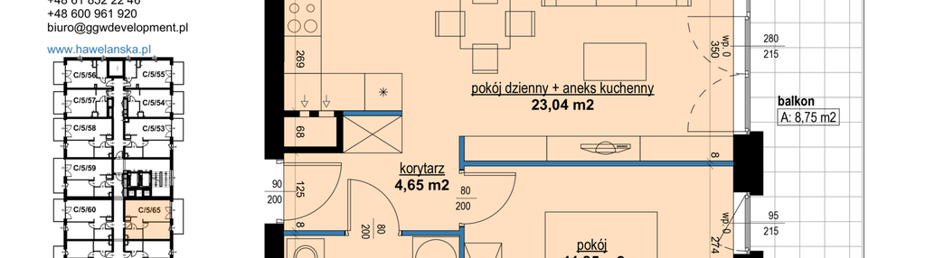 Mieszkanie w inwestycji: Osiedle Hawelańska etap III