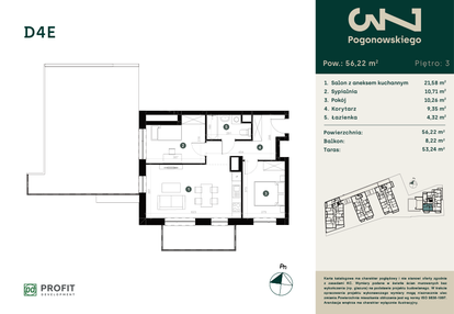 Mieszkanie w inwestycji: Pogonowskiego 73