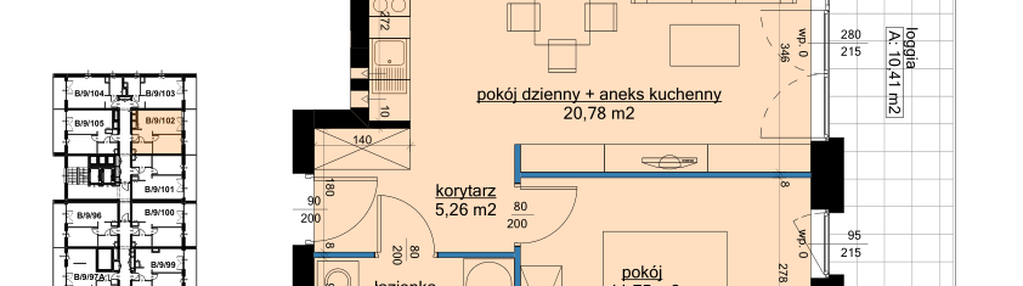 Mieszkanie w inwestycji: Osiedle Hawelańska etap III - bud. B