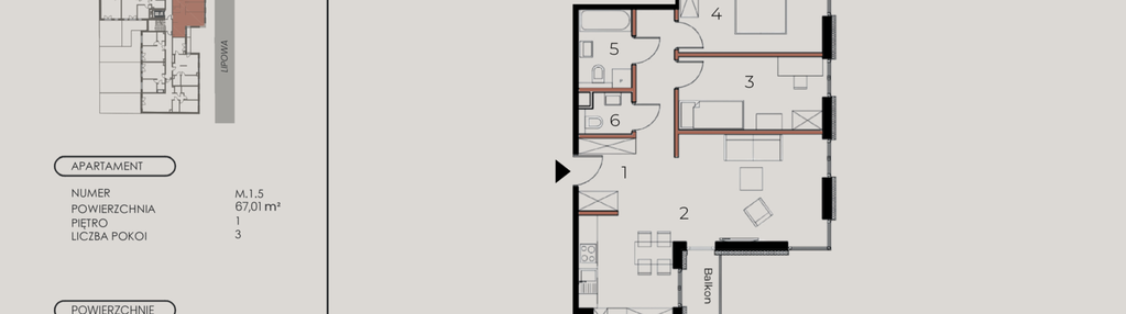Mieszkanie w inwestycji: Lipowa 43