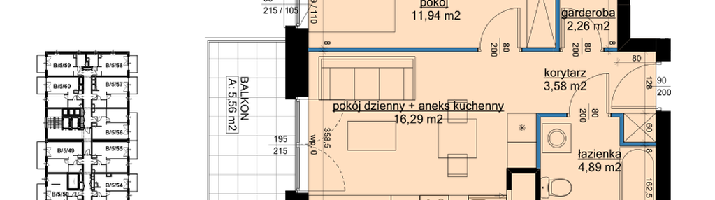 Mieszkanie w inwestycji: Osiedle Hawelańska etap III - bud. B