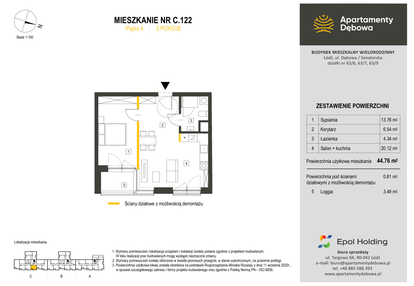 Mieszkanie w inwestycji: Apartamenty Dębowa