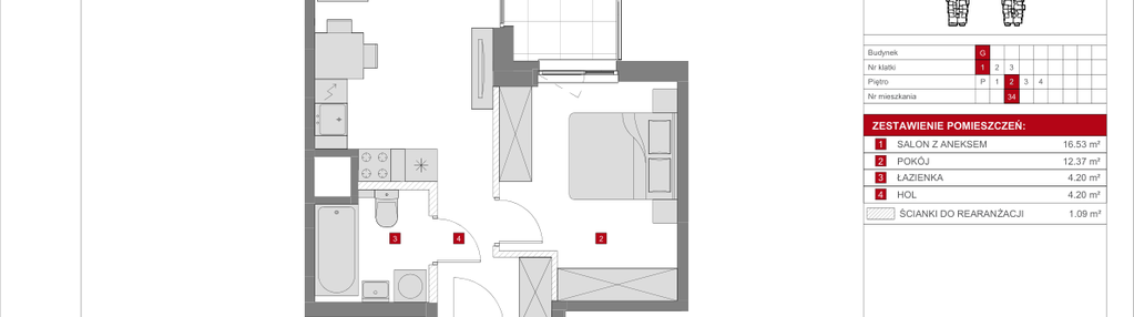 Mieszkanie w inwestycji: Dzielnica Mieszkaniowa Metro Zachód - etap 8
