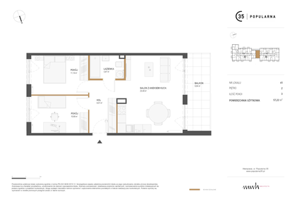 Mieszkanie w inwestycji: Popularna 35