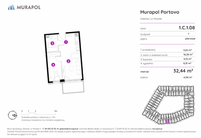 Mieszkanie w inwestycji: Murapol Portovo etap II