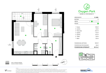 Mieszkanie w inwestycji: Oxygen Park etap III