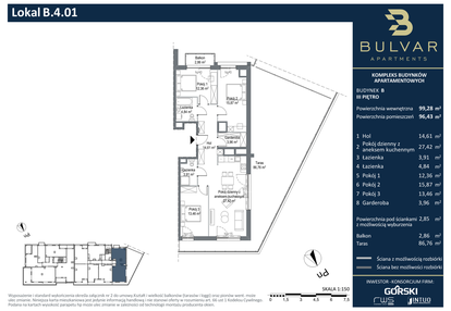 Mieszkanie w inwestycji: Bulvar Apartments - etap II