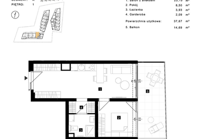 Mieszkanie w inwestycji: Cisha Apartamenty Dziwnów