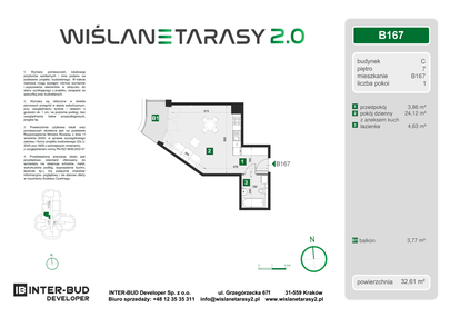 Mieszkanie w inwestycji: Wiślane Tarasy 2.0 budynek C