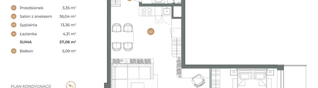 Mieszkanie w inwestycji: Witkiewicza Apartments