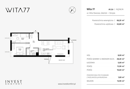 Mieszkanie w inwestycji: Wita 77