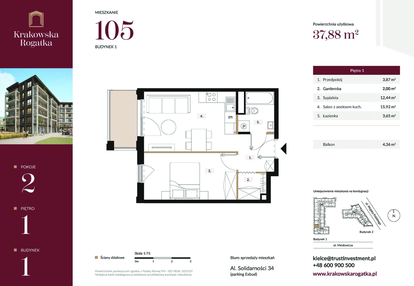 Mieszkanie w inwestycji: Krakowska Rogatka