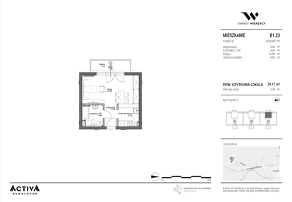 Mieszkanie w inwestycji: Tarasy Wierzycy