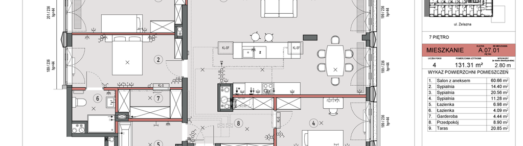 Mieszkanie w inwestycji: Żelazna 54