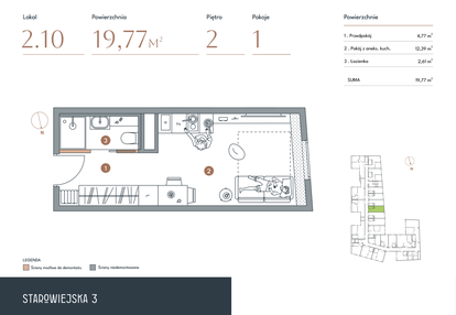 Mieszkanie w inwestycji: Starowiejska 3