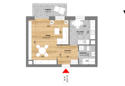 Mieszkanie w inwestycji: Przy Kochanowskiego