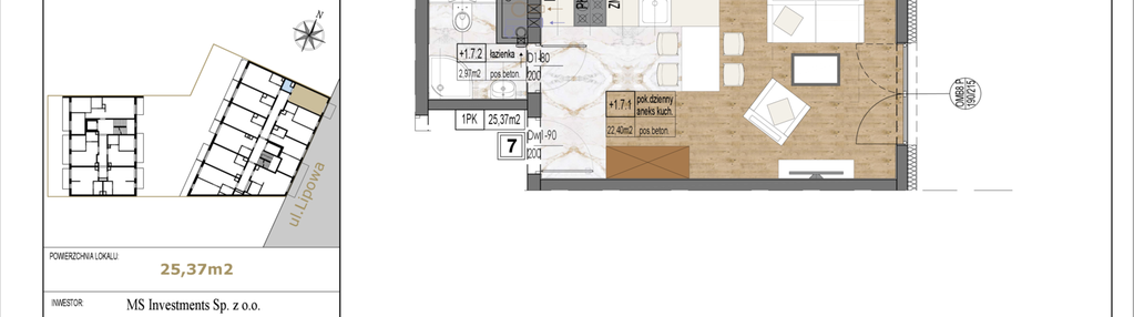 Mieszkanie w inwestycji: Lipowa 45