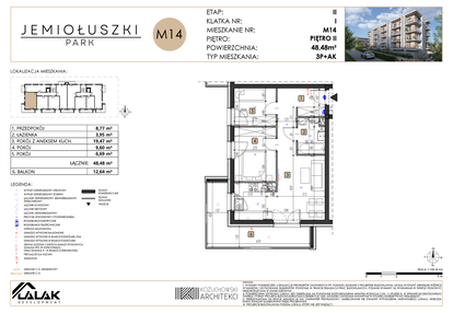 Mieszkanie w inwestycji: Jemiołuszki Park etap 2