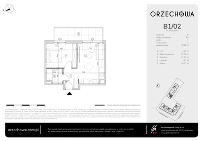 Mieszkanie w inwestycji: Orzechowa 2
