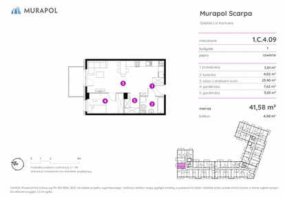 Mieszkanie w inwestycji: Murapol Scarpa