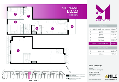 Mieszkanie w inwestycji: 2M Apartments etap IV